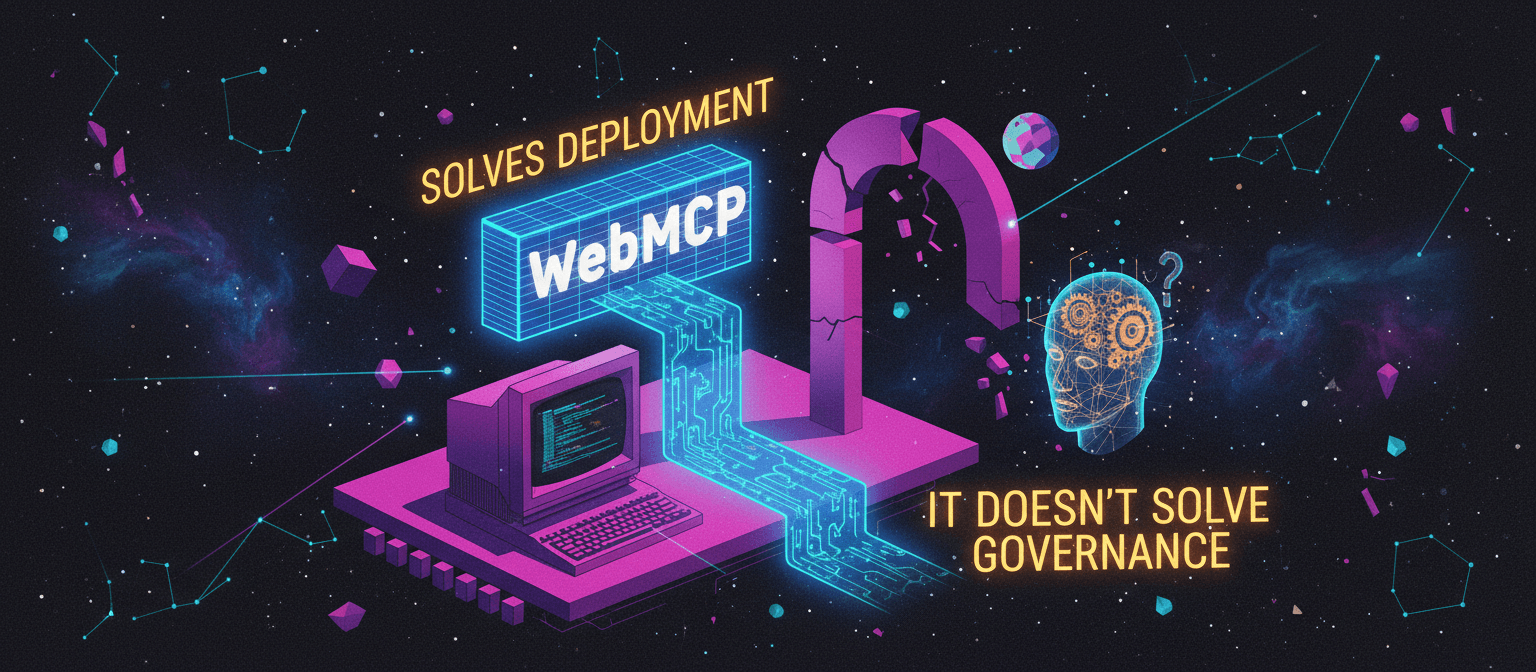 WebMCP Solves Deployment. It Doesn't Solve Governance.